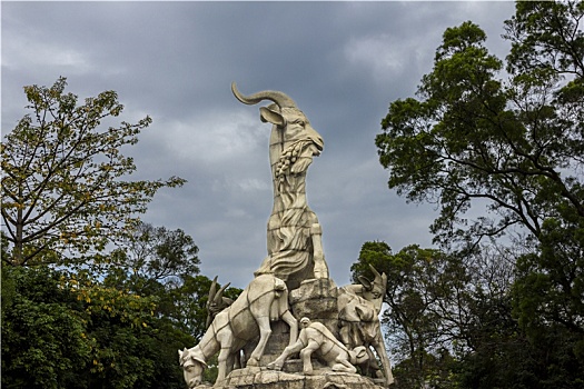 广东广州市越秀公园五羊雕塑
