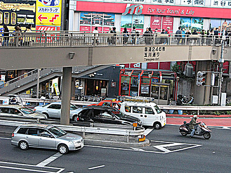 街景,涩谷,东京,日本