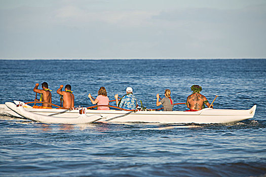 夏威夷,文化,独木舟,文化遗产,划船,历史,食肉鹦鹉,费尔蒙特,毛伊岛,美国