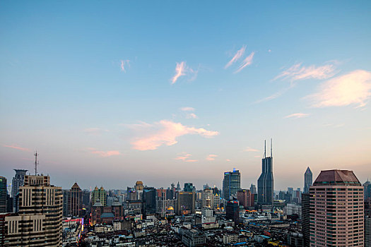 上海,黄浦江,两岸,夜景