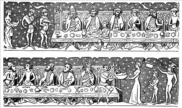 酒席,15世纪,艺术家,未知