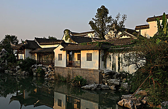杭州西溪湿地的江南民居