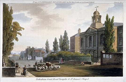 小教堂,收费公路,伦敦,1812年