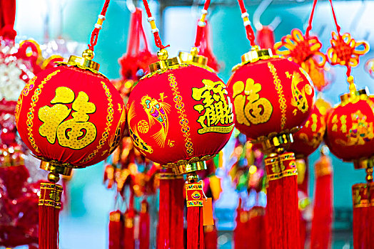 中国春节传统的饰品,灯笼造型春节饰品