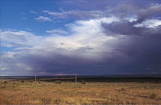 朴素,乌云,暴风雨,天气,亚利桑那,美国,北美