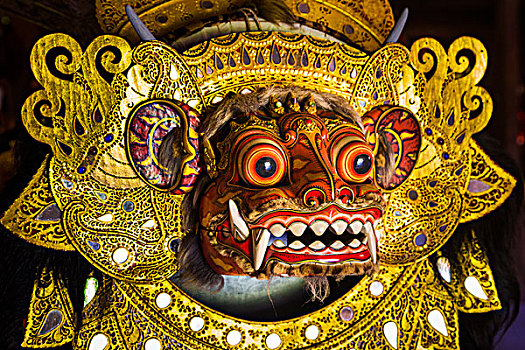 虎,房子,面具,木偶,乌布,巴厘岛,印度尼西亚