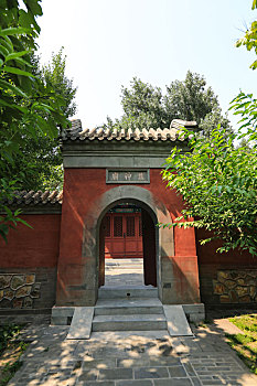 北京皇家园林颐和园耕织图景区蚕神庙