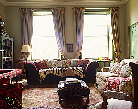 客厅,折衷,纺织品,彩色