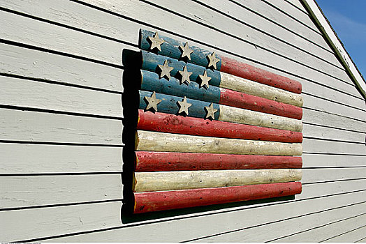 木质,美国国旗