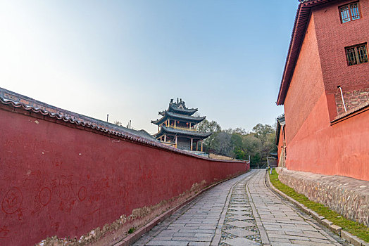 五台山景区的佛教寺庙建筑