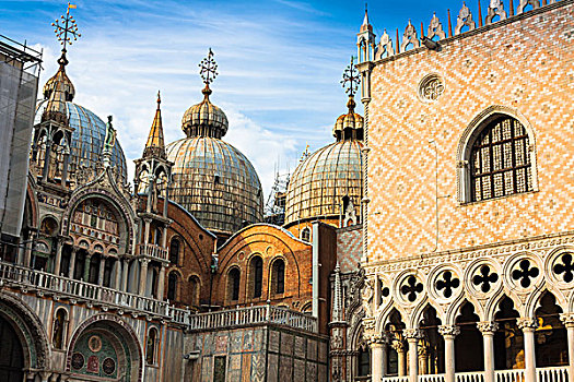 大教堂,圣马科,广场,威尼斯,意大利
