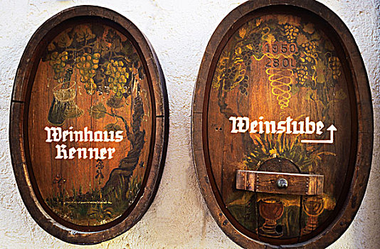 葡萄酒厂,标识,葡萄酒桶,黑森林,德国