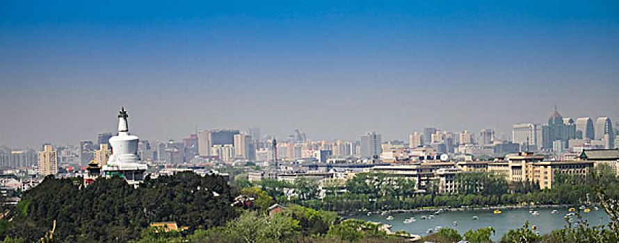 北京北海公园白塔