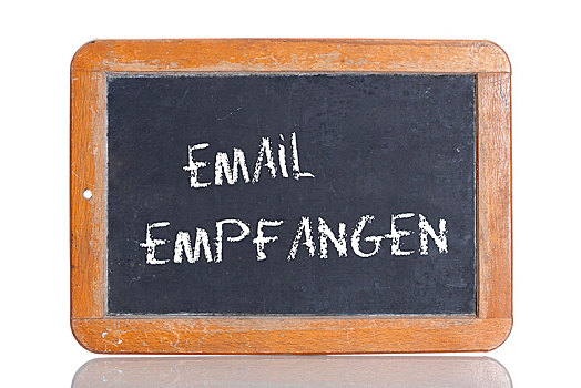 老,黑板,文字,电子邮件,德国