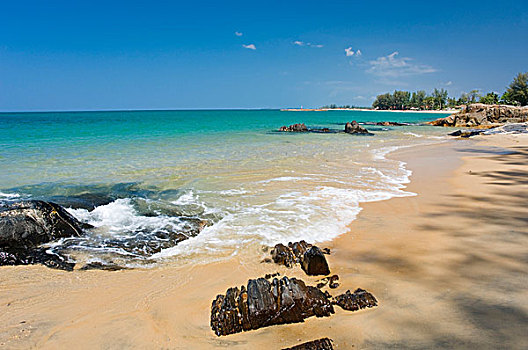 沙滩,皮质带,海滩,安达曼海,泰国,亚洲