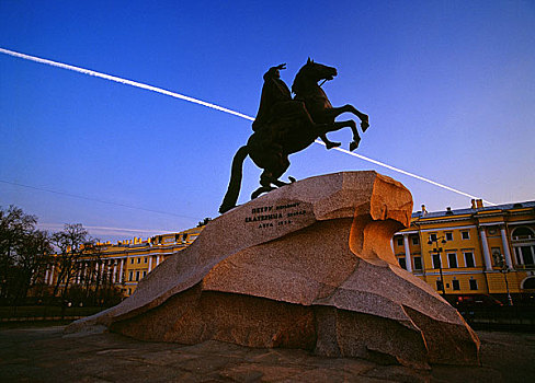 圣,彼得堡的青铜骑士像