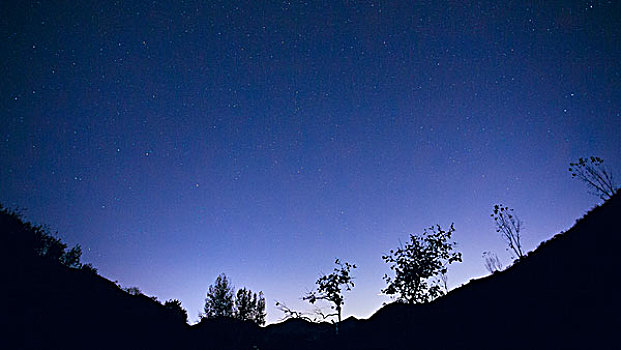 北京郊外银河星空