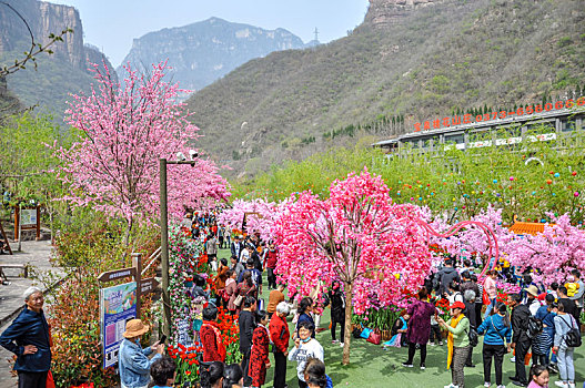 仿真桃花树