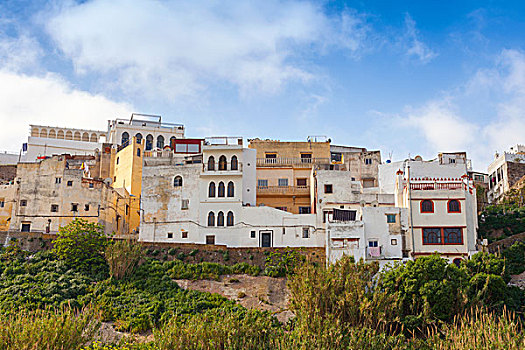 麦地那,丹吉尔,摩洛哥,老,彩色,生活方式,房子,穷,区域,城市