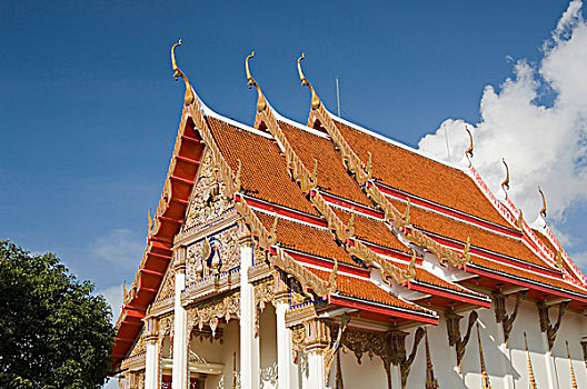 泰国,普吉岛,查隆寺,庙宇