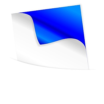 蓝色,纸,折叠,角