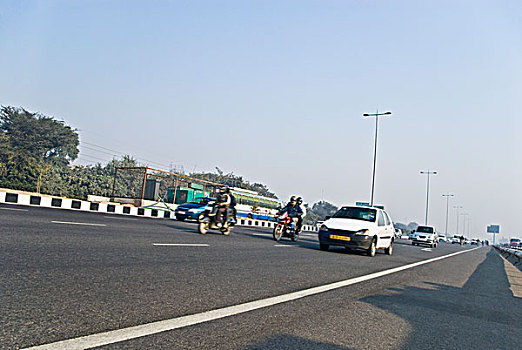 交通,途中,印度