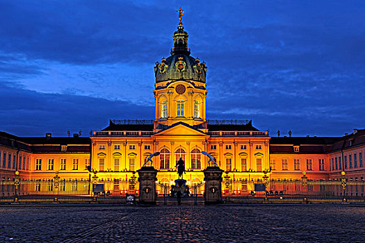 门口,城堡,夏洛滕堡宫,宫殿,节日,2009年,柏林,德国,欧洲