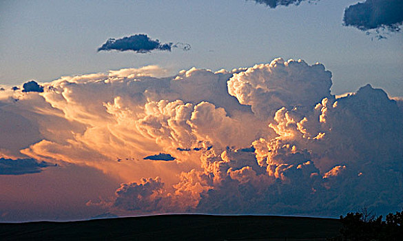 砧座,云,形态,巨大,向上,动感,积雨云,外面,稳定,层次,产生,形状,温度,低