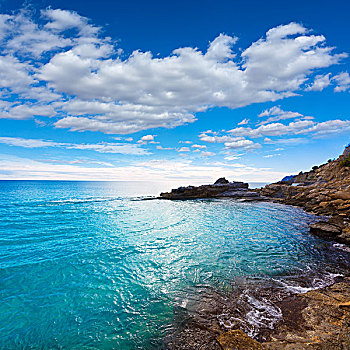 海滩,阿利坎特,地中海,西班牙