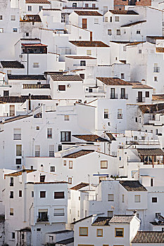 特色,刷白,山村,马拉加省,安达卢西亚,西班牙