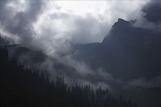 山谷,山峦,提洛尔,奥地利