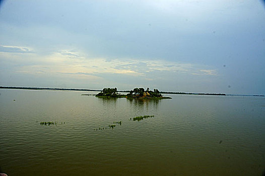 一个,湿地,孟加拉,六月,2007年