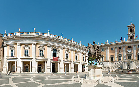 新宫,骑马雕像,帝王,罗马,拉齐奥,意大利,欧洲