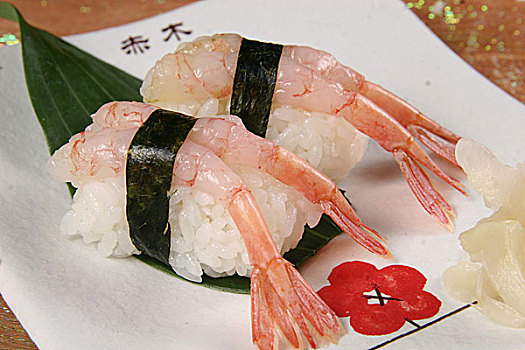 甜虾寿司图片