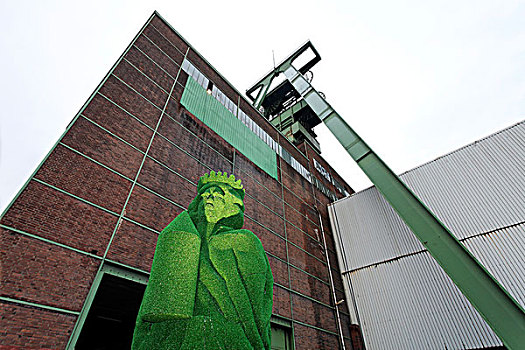 自由女神像,艺术品,正面,塔,2009年,节日,矿,区域,北莱茵-威斯特伐利亚,德国,欧洲