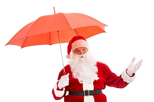 圣诞老人,伞