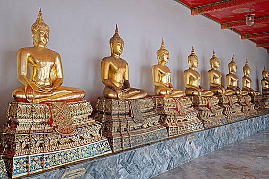 佛像,寺院,卧佛寺,名字,地区,曼谷,泰国,亚洲