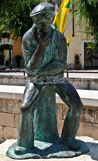 雕塑,思考,男人,马泰拉,意大利_高清图片_全景视觉