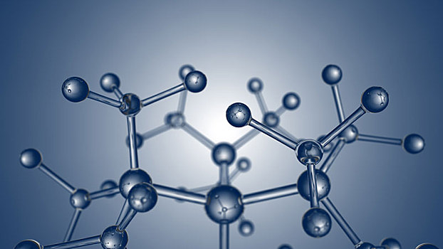 微观,水晶,分子模型,分子结构