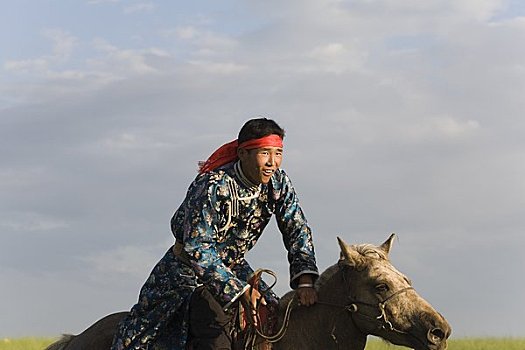 骑手,骑马,内蒙古,中国