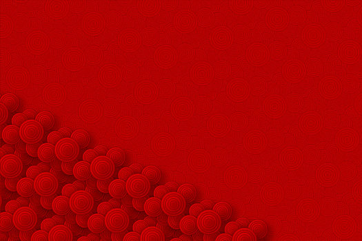 由红色圆圈组成水波荡漾抽象纹理背景