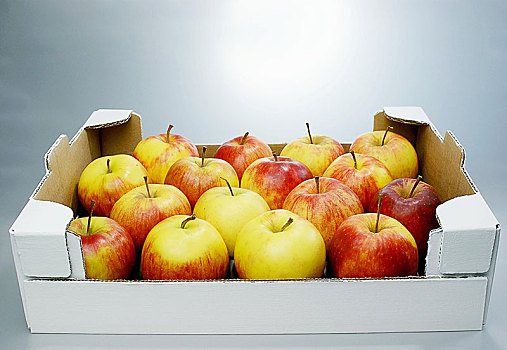 有机,苹果,纸盒