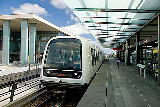 哥本哈根,地铁,车站,丹麦,欧洲