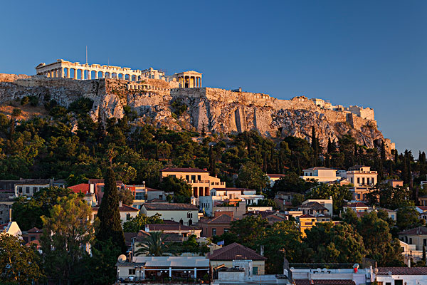 雅典卫城全景图片