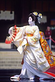 东京,明治神宫,艺伎,跳舞
