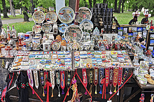 传统,陶瓷,纪念品,贝尔格莱德,塞尔维亚