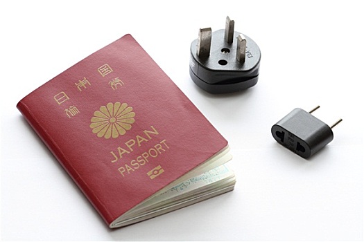 日本,护照,电器插头