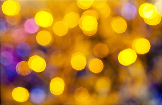 黄色,蓝色,模糊,闪闪发光,圣诞灯光