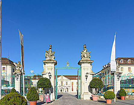 路德维希堡,城堡,宫殿,入口,区域,斯图加特,巴登符腾堡,德国