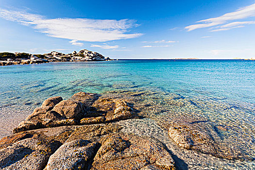岩石构造,蓝色,地中海,省,萨丁尼亚,意大利